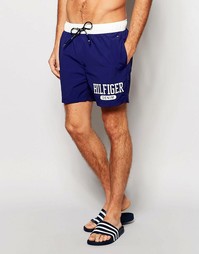 Синие шорты для плавания колор блок Tommy Hilfiger - Синий