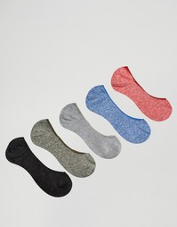 5 пар носков-подследников ASOS - Мульти
