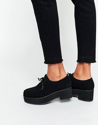 Туфли на шнуровке ASOS OPERA - Черный