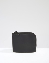 Кошелек на молнии из искусственной кожи ASOS - Черный