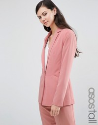 Длинный блейзер ASOS TALL - Розовая роза