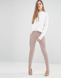 Зауженные брюки карго 7 For All Mankind - Телесный
