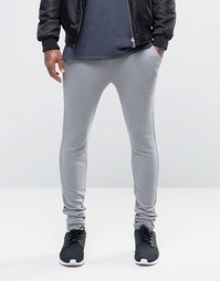 ASOS Super Skinny Joggers In Grey - Слоновий серый