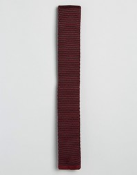 Бордовый трикотажный галстук ASOS - Burgundy