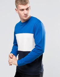 Свитшот со вставками Jack &amp; Jones - Синий