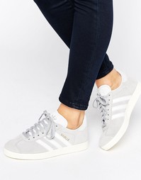 Серые замшевые кроссовки adidas Originals Gazelle - Серый
