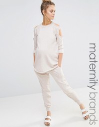 Трикотажные джоггеры для беременных в стиле casual Bluebelle Maternity