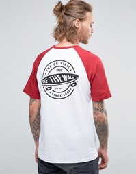 Белая футболка с рукавом реглан Vans Originator VRKRHNN - Белый