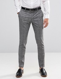 Jack &amp; Jones Premium Skinny Smart Trouser In Flecked Check - Серый