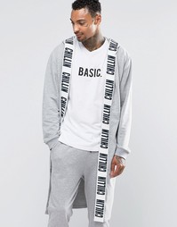 Халат с принтом ASOS - Серый меланж