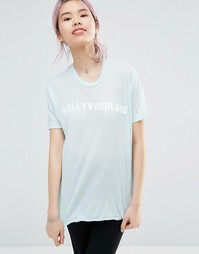 Футболка Wildfox Hollywoodland - Rainy day blue