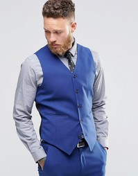 Синий жилет суперзауженного кроя ASOS - Королевский синий