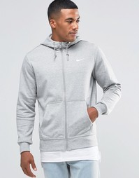 Серое худи на молнии Nike 637905-063 - Серый