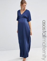 ASOS Maternity TALL Kimono Maxi Dress - Темно-синий