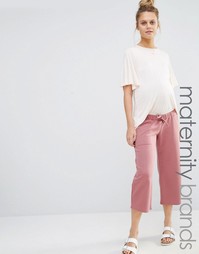 Трикотажная юбка-брюки для беременных Bluebelle Maternity - Розовый