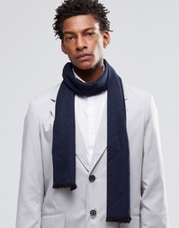 Noose &amp; Monkey Dress Scarf Wool - Темно-синий
