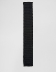 Трикотажный галстук Selected Homme - Черный