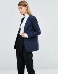 Блейзер с длинными рукавами Selected Vennie - Navy blazer