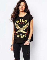 Футболка с вышивкой Diesel Wild Spirit - Черный