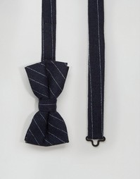 Шерстяной галстук-бабочка Noose &amp; Monkey - Темно-синий