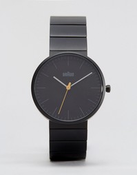 Черные часы с минималистским дизайном Braun Classic - Черный