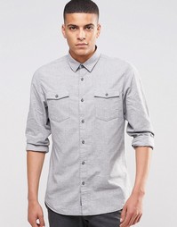 Рубашка с двумя карманами Selected Homme - Светло-серый