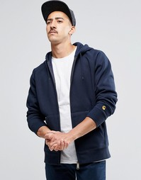 Худи на молнии Carhartt WIP Chase - Темно-синий