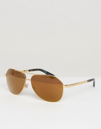 Солнцезащитные очки-авиаторы Dolce &amp; Gabbana - Золотой