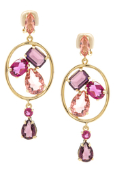 Серьги с кристаллами Oscar de la Renta