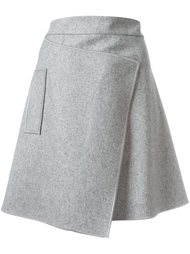 асимметричная юбка с запахом Carven