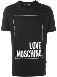 футболка с принтом логотипа   Love Moschino