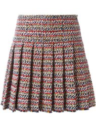 плиссированная твидовая юбка Chanel Vintage