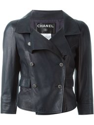 двубортная байкерская куртка Chanel Vintage