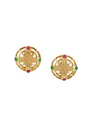 gripoix byzantine clip-on earrings Chanel Vintage