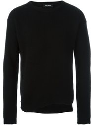 свитер с поношенными эффектом  Raf Simons