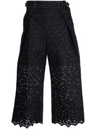 guipure lace cropped trousers Sacai