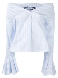 off shoulder striped shirt Jacquemus