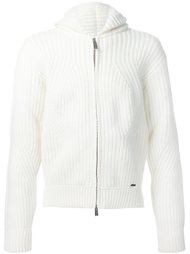 knitted zip hoodie Dsquared2