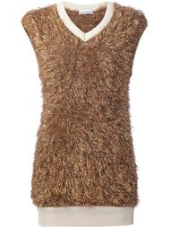 v-neck sleeveless top Paco Rabanne