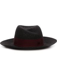 фетровая шляпа с контрастной лентой Maison Michel
