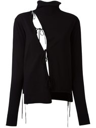 ribbon-detailed turtleneck sweater Ports 1961