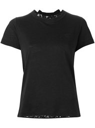 lace insert T-shirt Sacai