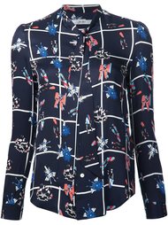 блузка с принтом и длинными рукавами Julien David
