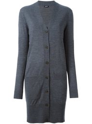 contrast cuffs mid-length cardigan Jil Sander Navy