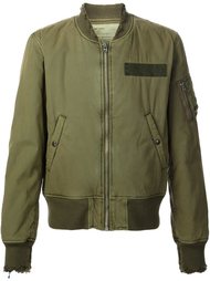 distressed bomber jacket R13