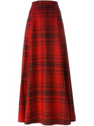 tartan maxi skirt Woolrich