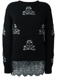 джемпер с принтом-интарсией черепов Ermanno Scervino