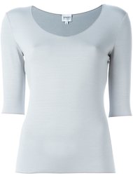 футболка с глубоким вырезом Armani Collezioni