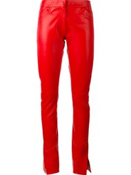 straight leather pants Loewe