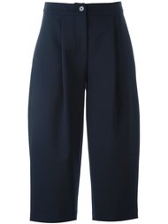 front pleat cropped trousers Erika Cavallini